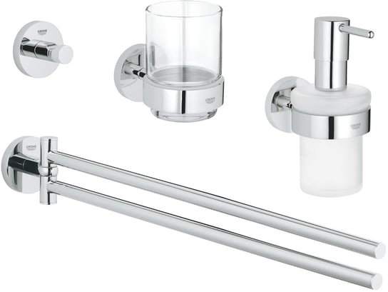 Grohe Essentials zestaw akcesoriów łazienkowych 4w1 chrom 40846001 Inna marka