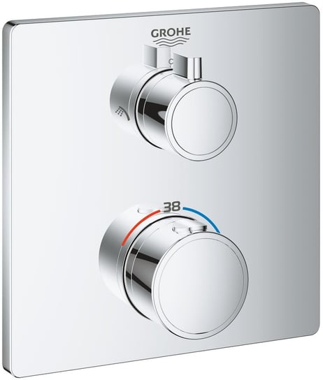 Grohe Grohtherm bateria wannowo-prysznicowa podtynkowa termostatyczna chrom 24079000 GROHE