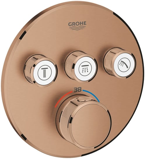 Grohe Grohtherm SmartControl bateria wannowo-prysznicowa podtynkowa termostatyczna brushed warm sunset 29121DL0 GROHE