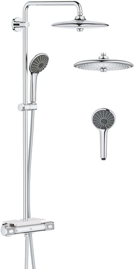 Grohe Vitalio Joy 260 zestaw prysznicowy ścienny termostatyczny z deszczownicą chrom 26403002 Inna marka