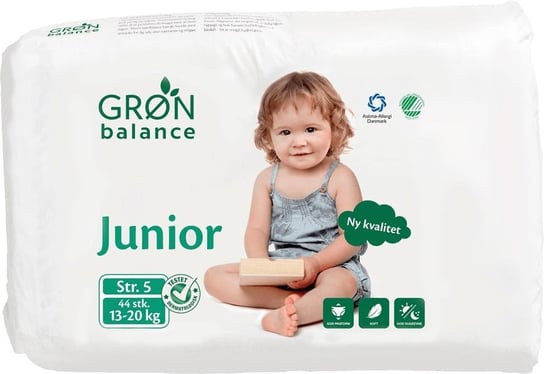 Gron Balance, Pieluchy dla dzieci, rozmiar 5, Junior, 13-20 kg, 44 szt. GRON BALANCE