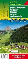 Großes Walsertal - Feldkirch - Bludenz - Laterns - Liechtenstein 1 : 50 000. WK 375 Freytag + Berndt, Freytag-Berndt Und Artaria