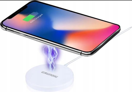 Grundig ładowarka bezprzewodowa qi 10w | usb-c | szybkie ładowanie | biała All Ride