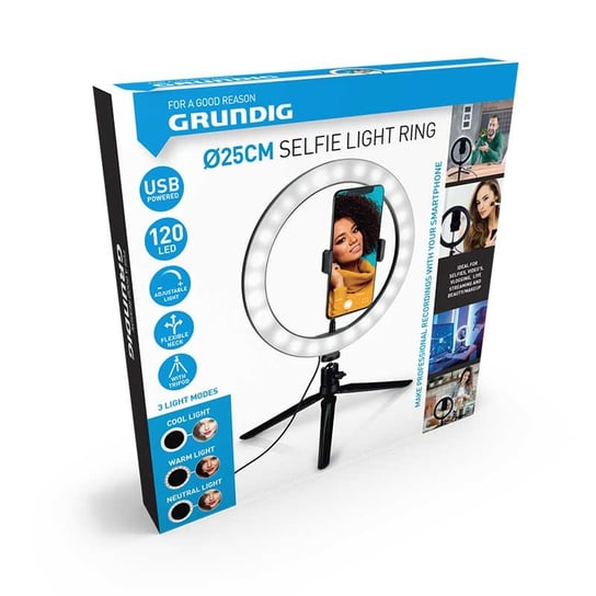 Grundig - Lampa Pierścieniowa Do Zdjęć, Selfie, Makijażu Grundig