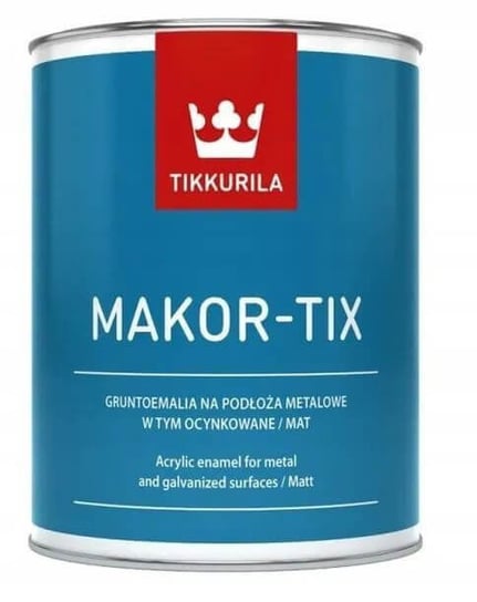 Gruntoemalia Akrylowa Makor-Tix Czerwony Tlenowy 3L Tikkurila Inna marka