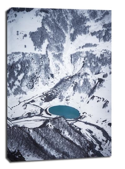 Gruzja, Jezioro - obraz na płótnie 61x91,5 cm Galeria Plakatu