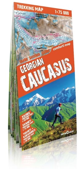 Gruzja. Kaukaz. Laminowana mapa trekingowa 1:75 000 Opracowanie zbiorowe