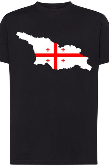 Gruzja Męski T-shirt Nadruk Flaga Modny Rozm.S Inna marka