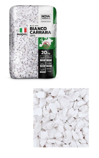 Grys biały BIANCO CARRARA 12-16 mm 20 kg Inna marka