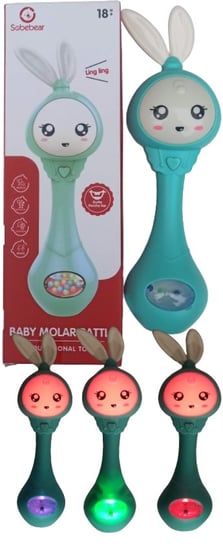 Gryzaczek Sensoryczny SobeBear 4w1 Zabawka montessori dla niemowląt Gryzak PakaNiemowlaka
