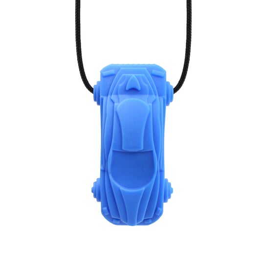 Gryzak ARK Terapeutyczny Logopedyczny Naszyjnik w kształcie Auta Niebieski - Twardy Ark Therapeutic