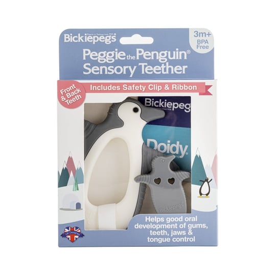 Gryzak sensoryczny Bickiepegs - Peggie the Penguin Bickiepegs