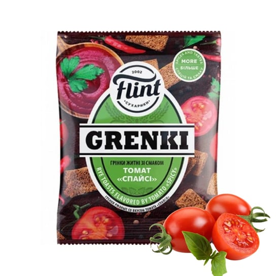 Grzanki Flint O Smaku Tomat Spicy, 70 G Inna marka