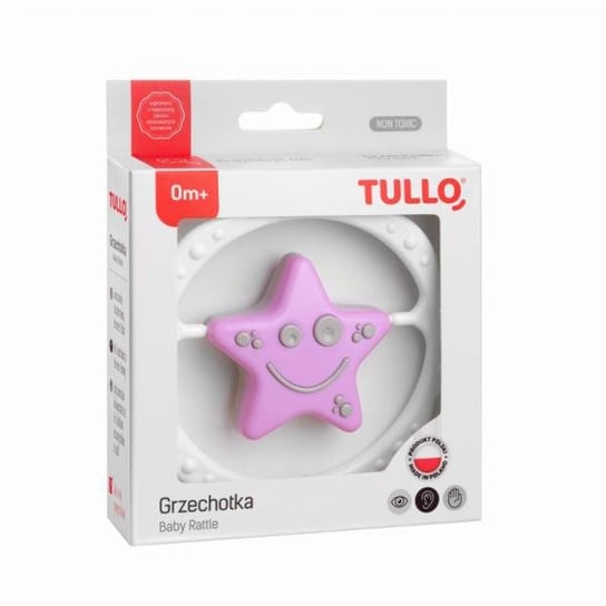 Grzechotka sensoryczna Gwiazdka różowo-szara w pudełku 170 TULLO Tullo