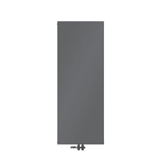 Grzejnik łazienkowy 1600x604 mm antracyt z zestawem przyłączeniowym podłogowym, w tym 1x uchwyt słuchawki prysznicowej ML-Design ML-DESIGN