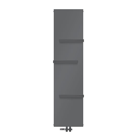 Grzejnik łazienkowy 1800x452 mm antracyt z zestawem przyłączeniowym podłogowym z 3 uchwytami na słuchawkę prysznicową ML-Design ML-DESIGN