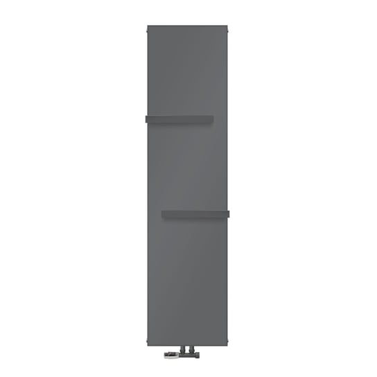 Grzejnik łazienkowy 1800x452 mm antracyt z zestawem przyłączeniowym ściennym zawierającym 2x uchwyt słuchawki prysznicowej ML-Design ML-DESIGN