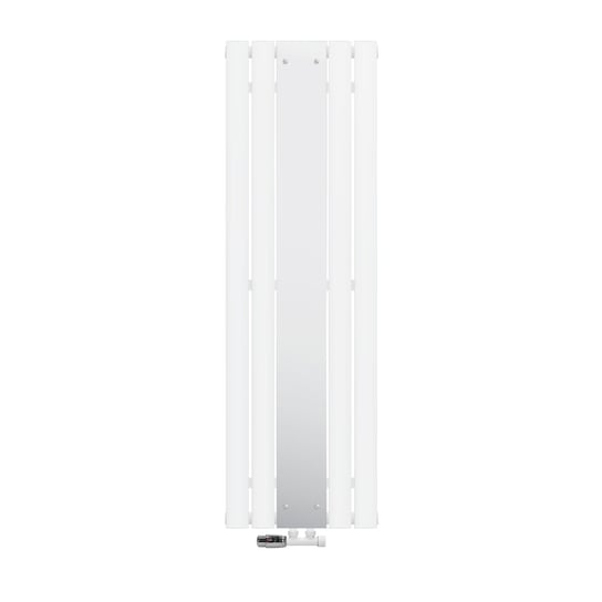 Grzejnik lustrzany Biały grzejnik dekoracyjny + zestaw przyłączeniowy grzejnika 450x1200mm LuxeBath