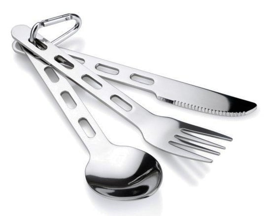 GSI Outdoor, Sztućce turystyczne, GLACIER STAINLESS 3 PC RING CUTLERY 61003 (28238) GSI Outdoors