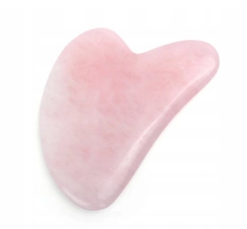 Gua Sha płytka z kwarcu różowego masaż twarzy Inna marka