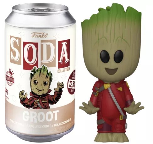 guardians of the galaxy - pop soda - little groot with chase Funko
