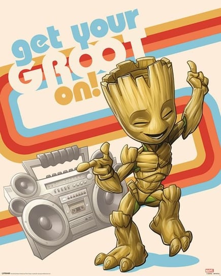 Guardians of the Galaxy Vol. 2 Get Your Groot On - plakat 40x50 cm Marvel