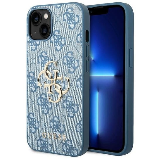 Guess 4G Big Metal Logo - Etui iPhone 14 (niebieski) Inne