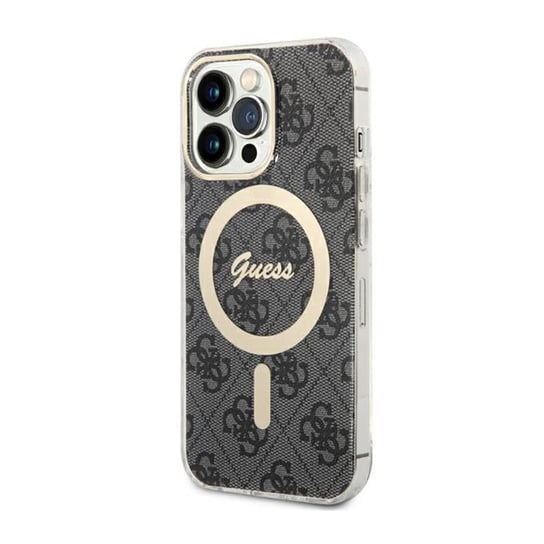 Guess 4G MagSafe - Etui iPhone 13 Pro (Czarny) GUESS