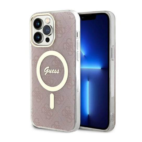 Guess 4G MagSafe - Etui iPhone 13 Pro Max (Różowy) GUESS
