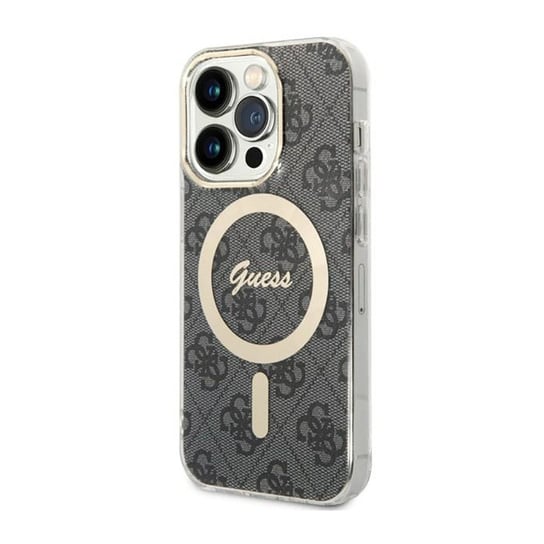 Guess 4G Magsafe - Etui Iphone 14 Pro (Czarny) GUESS