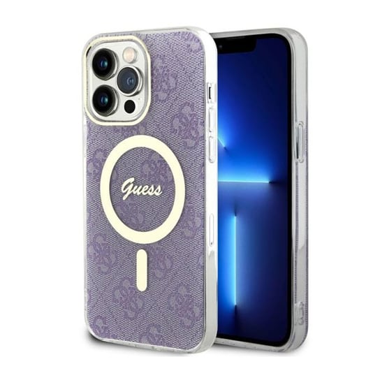 Guess 4G Magsafe - Etui Iphone 14 Pro Max (Purpurowy) GUESS