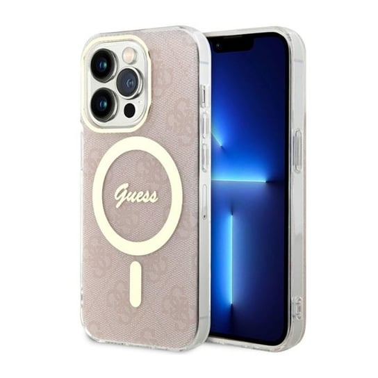 Guess 4G Magsafe - Etui Iphone 14 Pro (Różowy) GUESS
