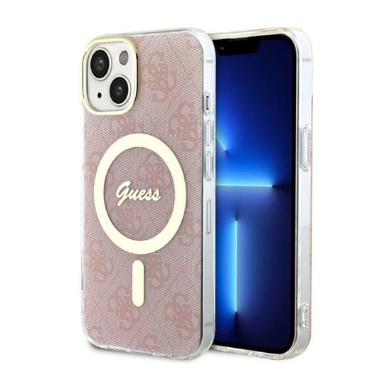 Guess 4G Magsafe - Etui Iphone 14 (Różowy) GUESS