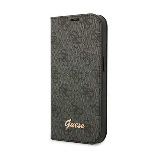 Guess 4G Metal Camera Outline Booktype Case - Etui iPhone 14 Plus (czarny) GUESS