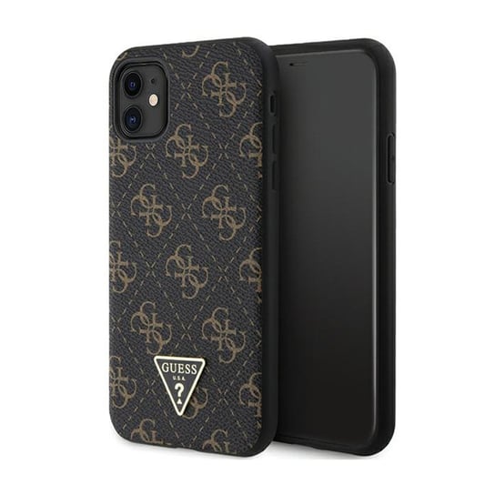 Guess 4G Triangle Metal Logo - Etui iPhone 11 (czarny) GUESS