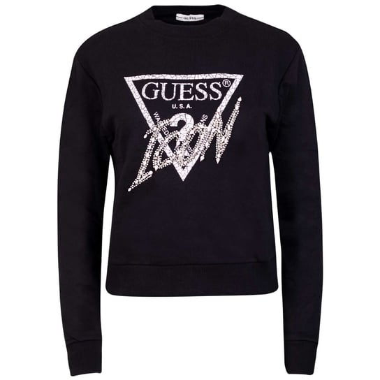 GUESS BLUZA DAMSKA CN ICON SWEATSHIRT BLACK W2GQ07KB680 JBLK XS GUESS