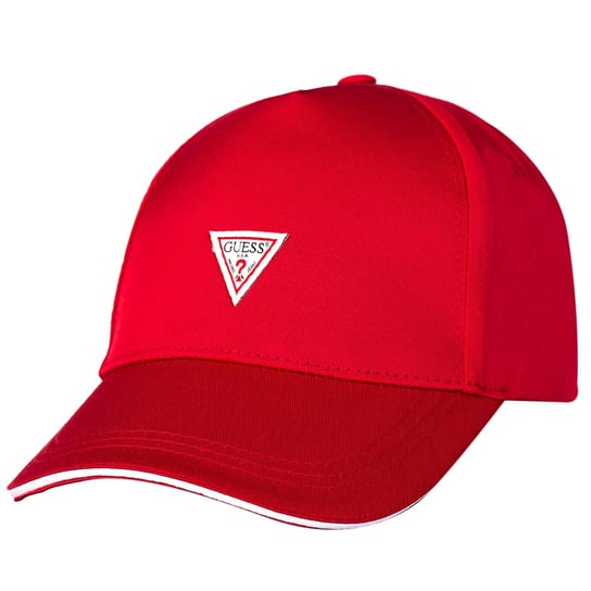 GUESS CZAPKA Z DASZKIEM TRIANGLE LOGO CAP RED M1BZ57WBN60 G532 GUESS