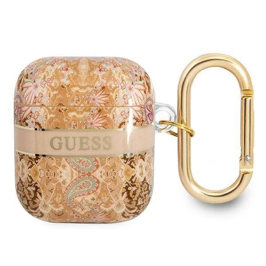 Guess GUA2HHFLD AirPods cover złoty/gold Paisley Strap Collection GUESS