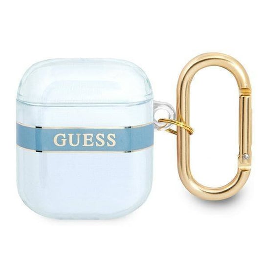 Guess GUA2HHTSB AirPods cover niebieski/blue Strap Collection GUESS