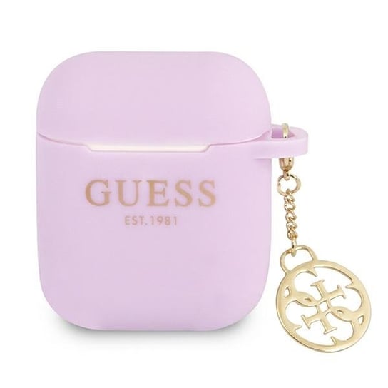 Guess  GUA2LSC4EU AirPods cover fioletowy/purple Charm Collection  4G GUESS