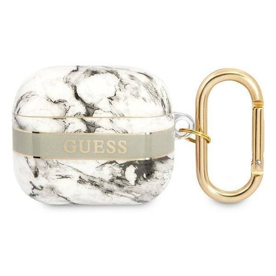 Guess GUA3HCHMAG AirPods 3 cover szary/grey Marble Strap Collection GUESS