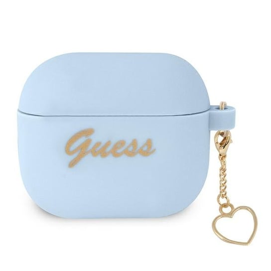 Guess GUA3LSCHSB AirPods 3 cover niebieski/blue Silicone Charm Collection GUESS