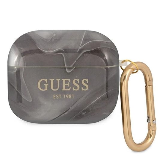 Guess GUA3UNMK AirPods 3 cover czarny/black Marble Collection GUESS