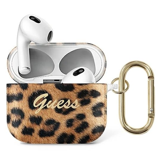 Guess GUA3USLEO AirPods 3 cover złoty/gold Leopard Collection GUESS