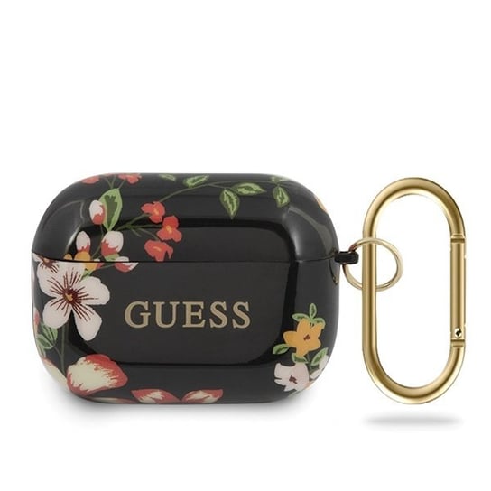 Guess GUACAPTPUBKFL04 AirPods Pro cover, czarny N 4 Flower Collection GUESS