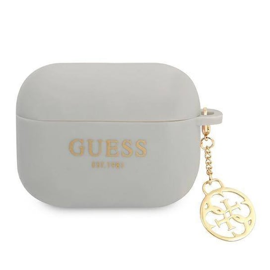 Guess GUAPLSC4EG AirPods Pro cover szary/grey Silicone Charm 4G Collection GUESS