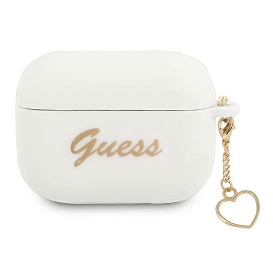 Guess GUAPLSCHSH AirPods Pro cover biały/white Silicone Charm Heart Collection GUESS