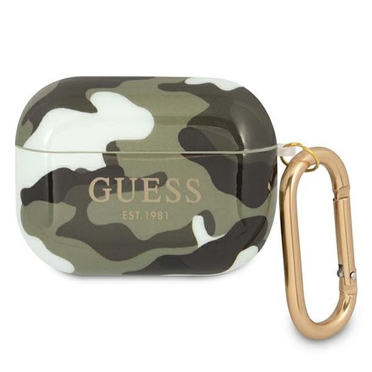 Guess GUAPUCAMA AirPods Pro cover zielony/khaki Camo Collection GUESS