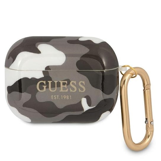 Guess GUAPUCAMG AirPods Pro cover czarny/black Camo Collection GUESS