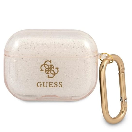 Guess GUAPUCG4GD AirPods Pro cover złoty/gold Glitter Collection GUESS